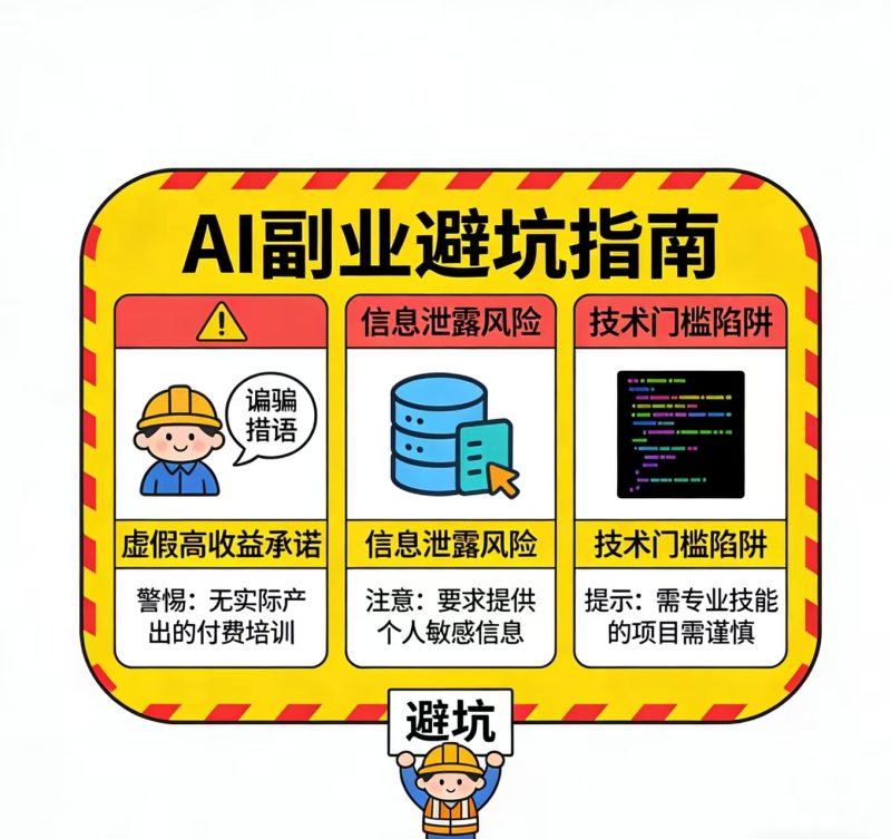 2026 年 AI 副业避坑指南：新手必看的 7 个 “割韭菜” 套路（附避坑方法）-AI轻创社